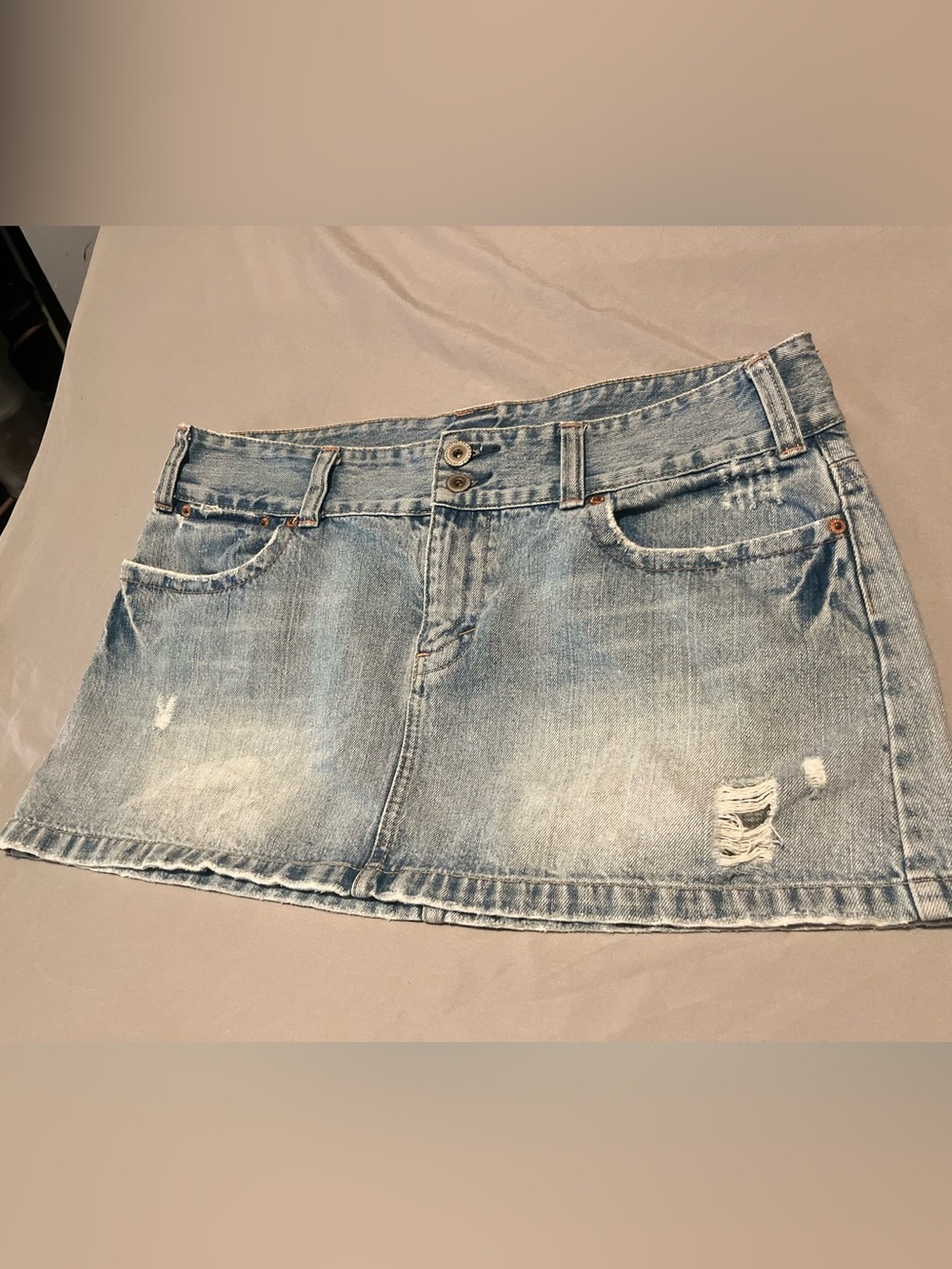 Y2K American Eagle Denim Mini Skirt, RARE Y2K/2000’s mini denim skirt